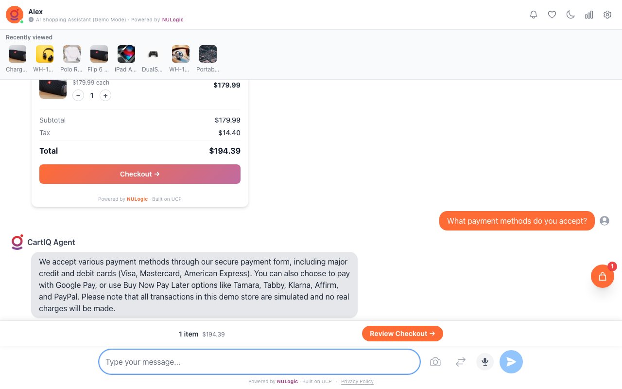 Express Checkout — All Details in One Message