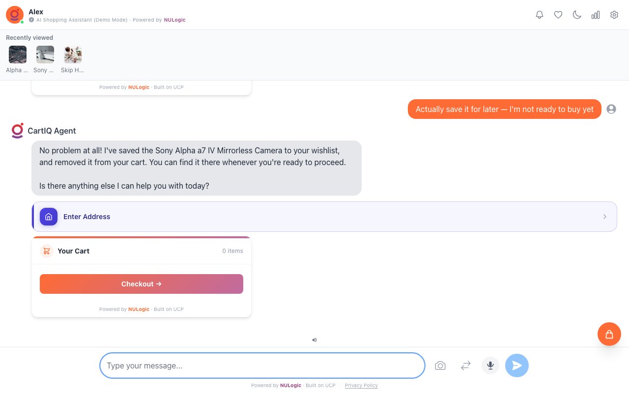 Save for Later — Cart Item to Wishlist